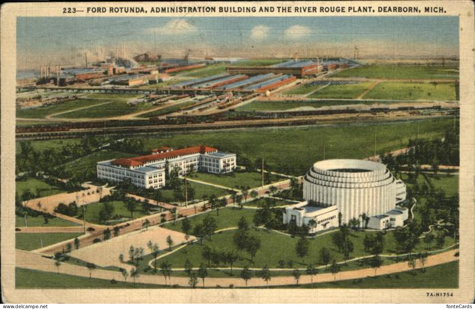 11322800 Dearborn_Michigan Ford Rotunda Administration Bldg And The River Rouge  - Other & Unclassified