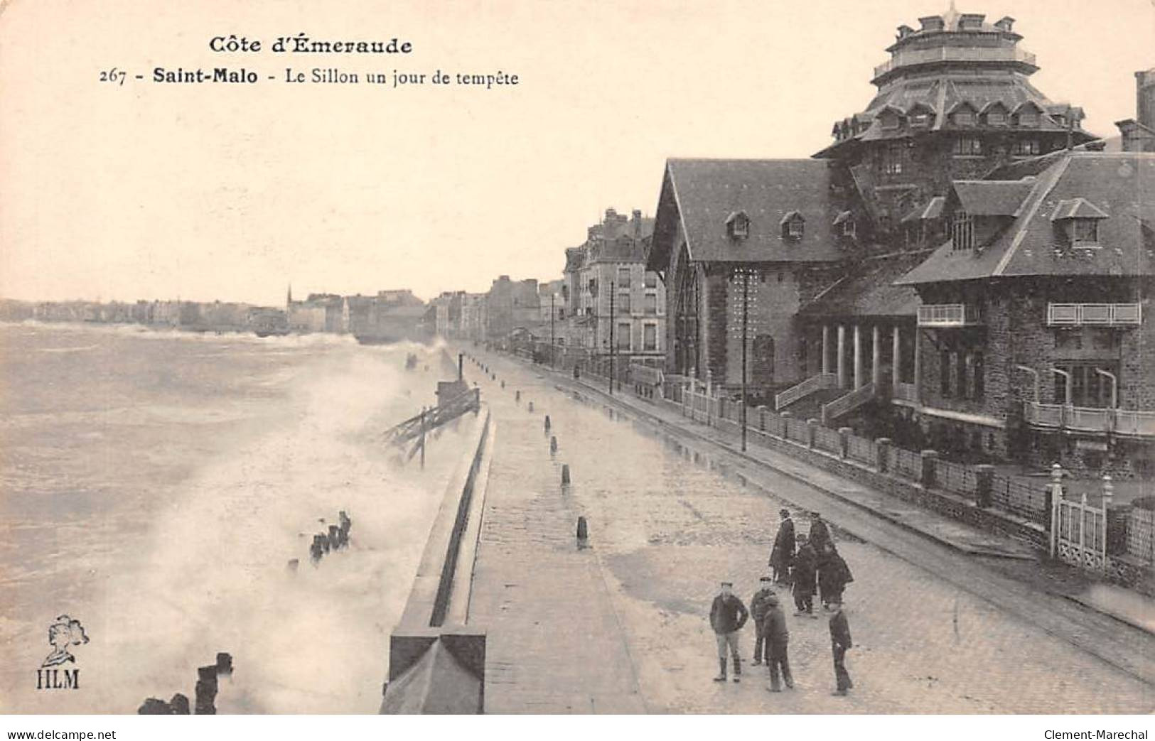 SAINT MALO - Le Sillon Un Jour De Tempête - Très Bon état - Saint Malo