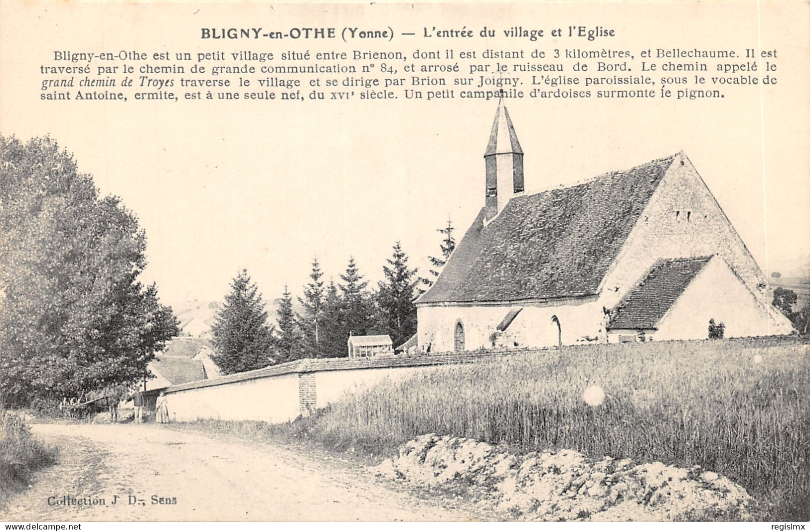 89-BLIGNY EN OTHE-N°585-E/0165 - Andere & Zonder Classificatie