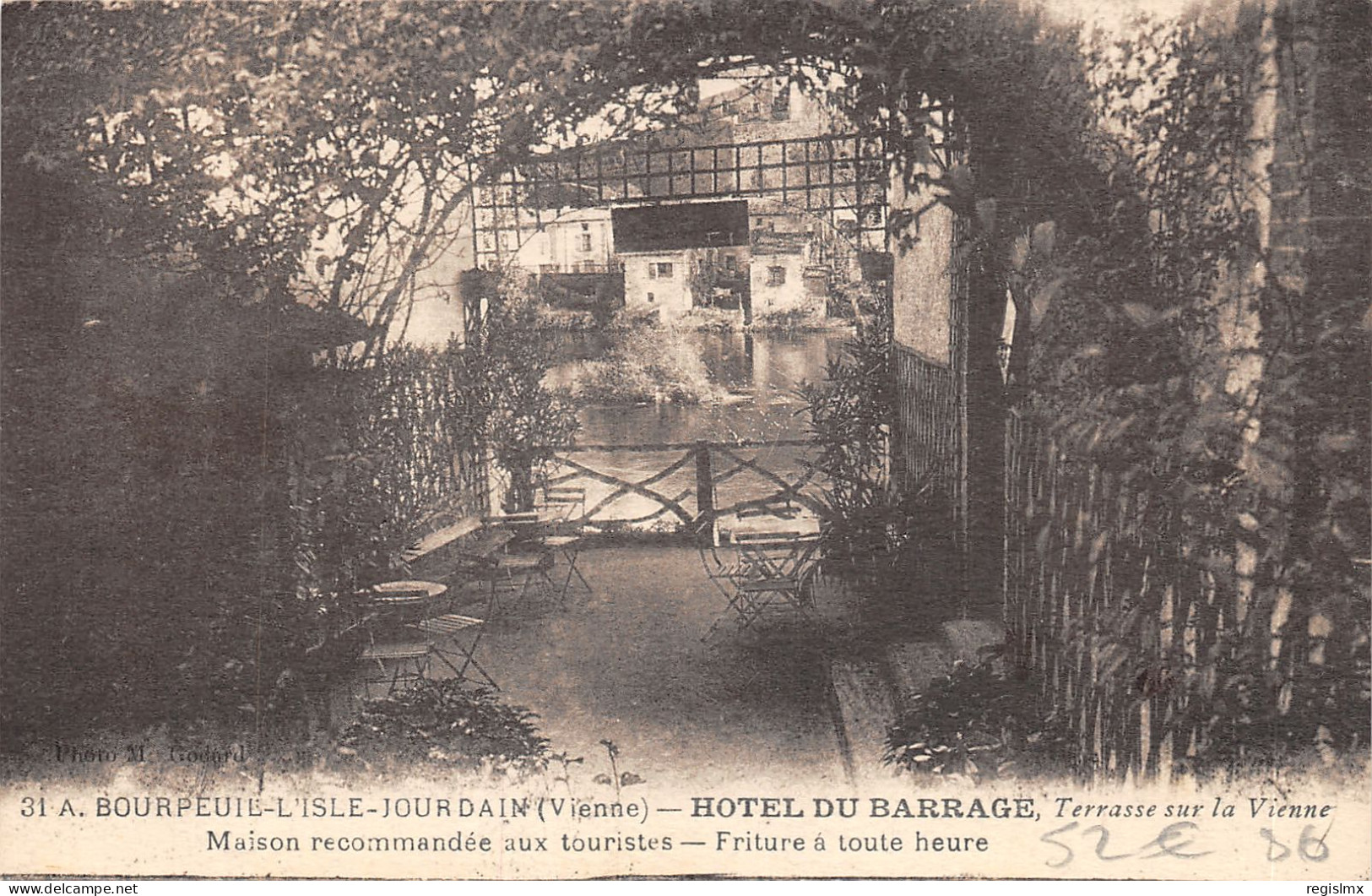86-BOURPEUIL L ISLE JOURDAIN-HOTEL DU BARRAGE-N°585-C/0379 - Otros & Sin Clasificación