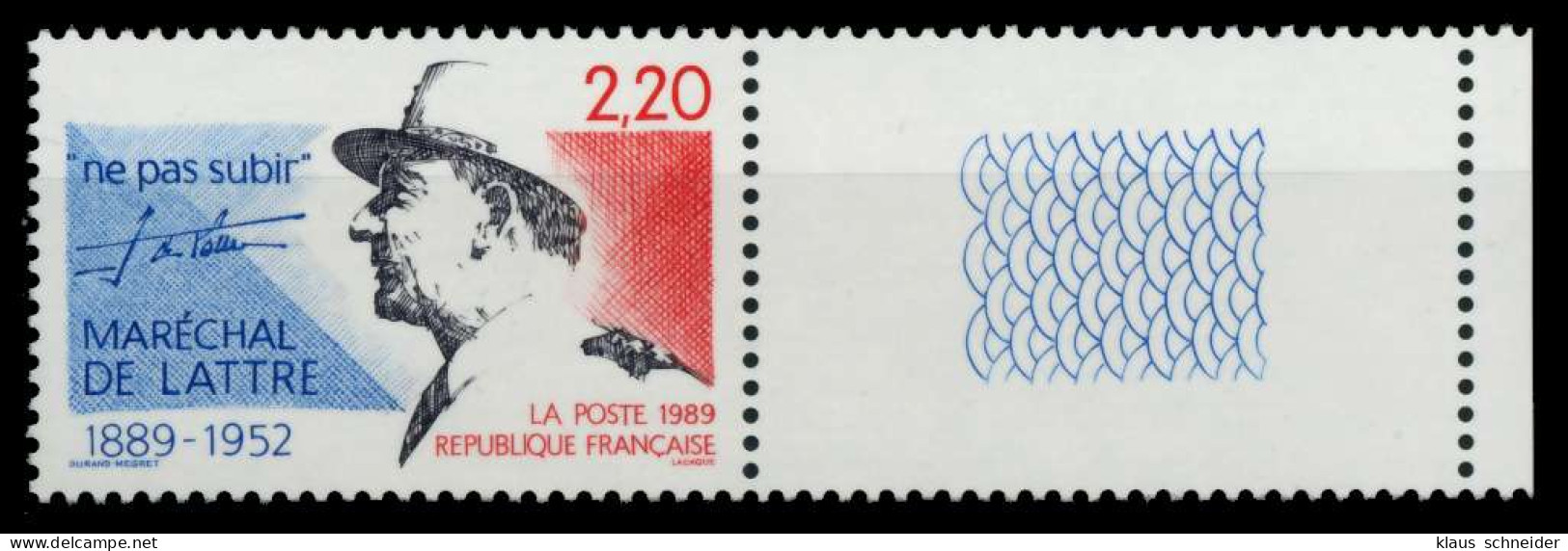 FRANKREICH 1989 Nr 2749L Postfrisch WAAGR PAAR X88D122 - Neufs