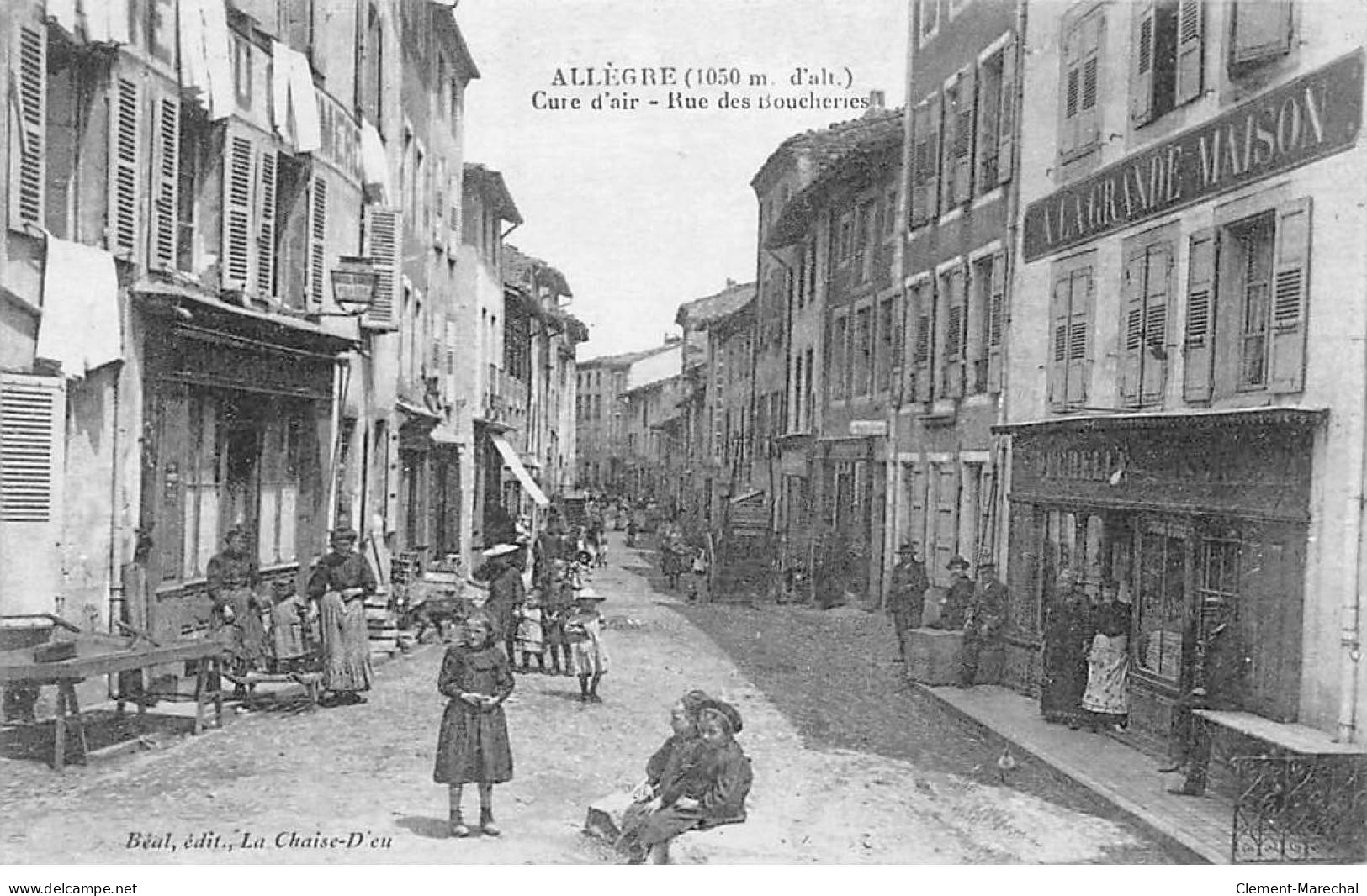 ALLEGRE - Rue Des Boucheries - Très Bon état - Andere & Zonder Classificatie