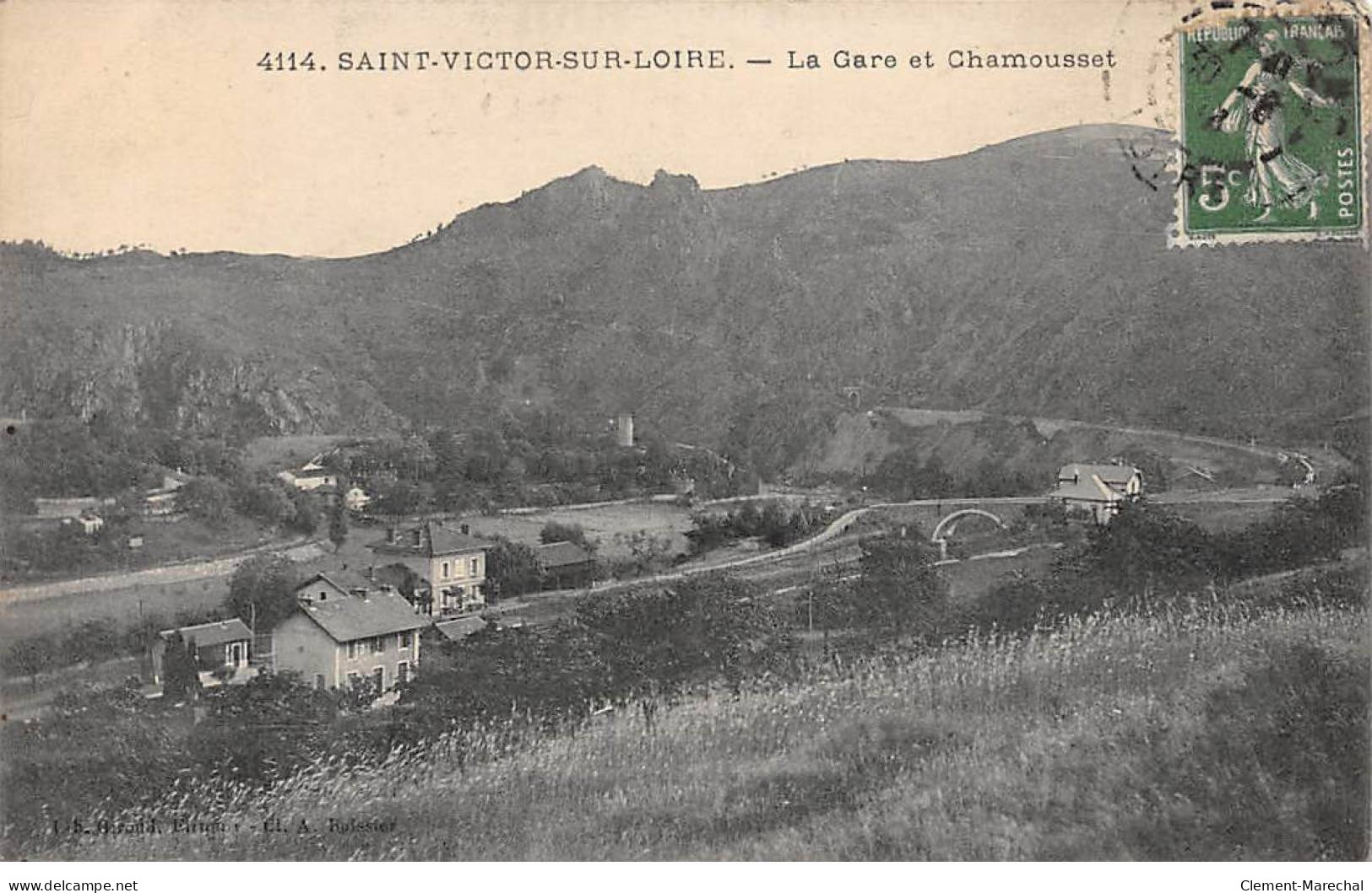 SAINT VICTOR SUR LOIRE - La Gare Et Chamousset - Très Bon état - Andere & Zonder Classificatie