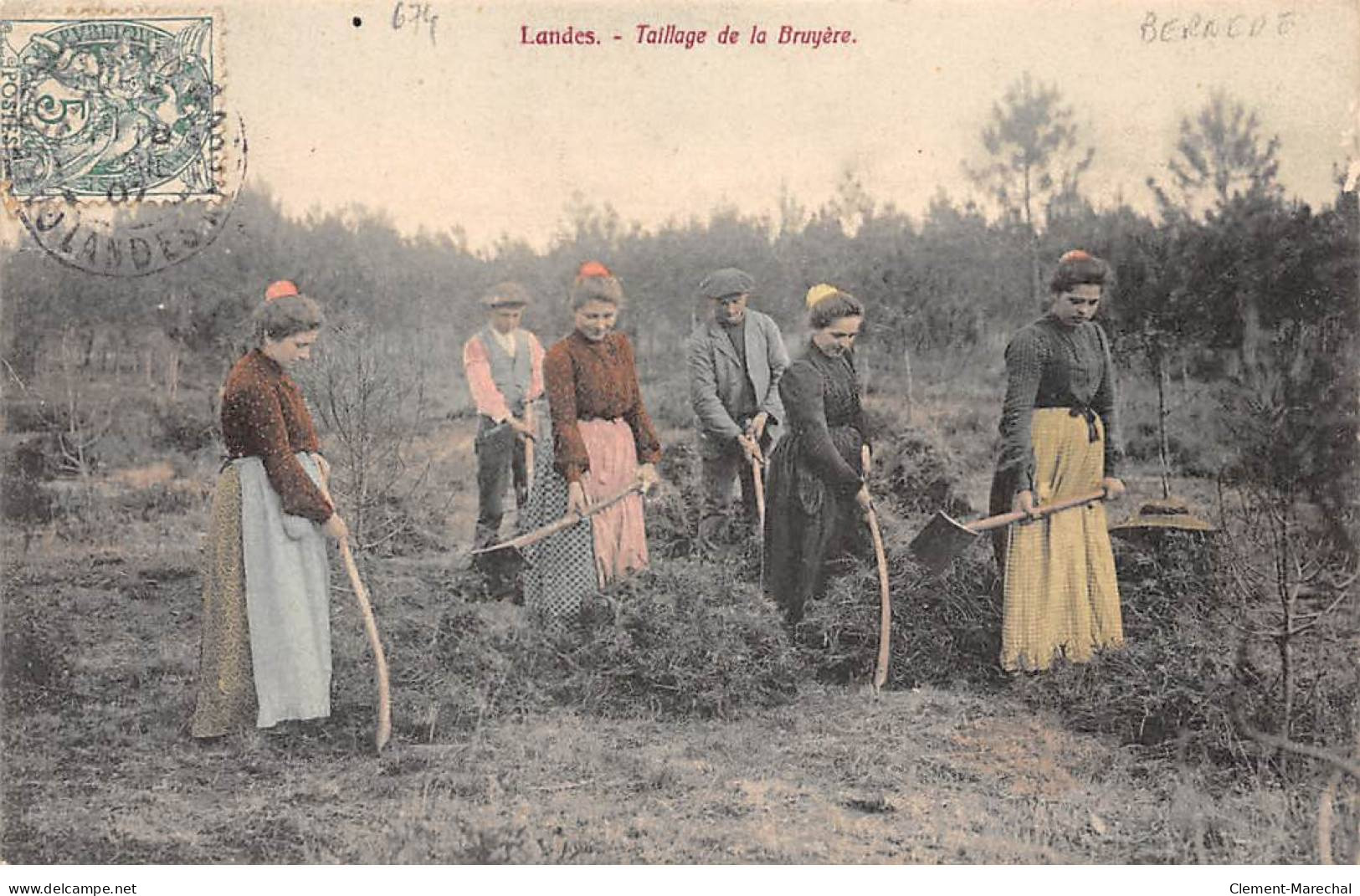 Landes - Taillage De La Bruyère - Très Bon état - Otros & Sin Clasificación