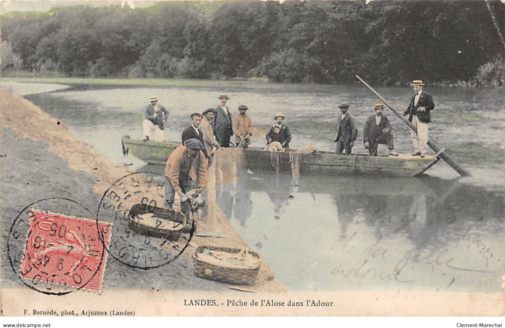 LANDES - Pêche De L'Alose Dans L'Adour - état - Sonstige & Ohne Zuordnung