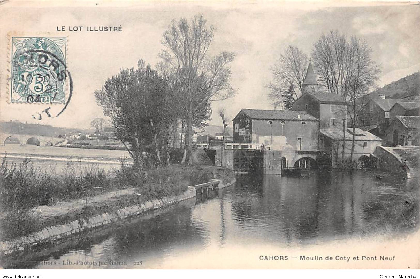 CAHORS - Moulin De Coty Et Pont Neuf - Très Bon état - Cahors