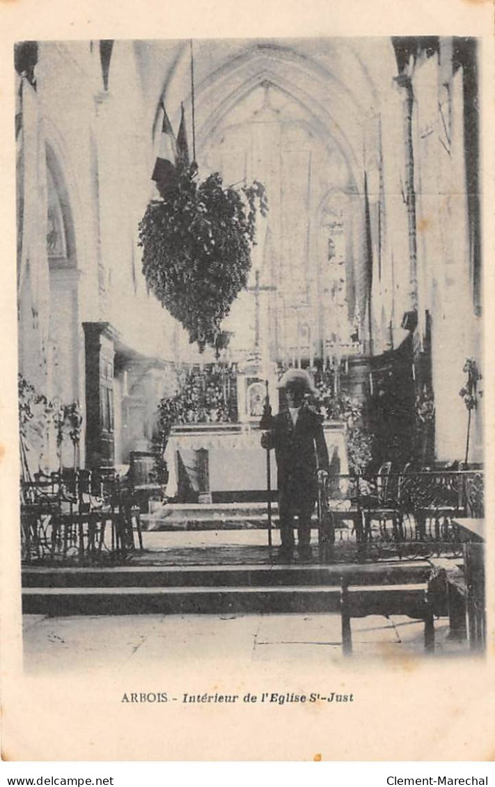 ARBOIS - Intérieur De L'Eglise Saint Just - Très Bon état - Arbois