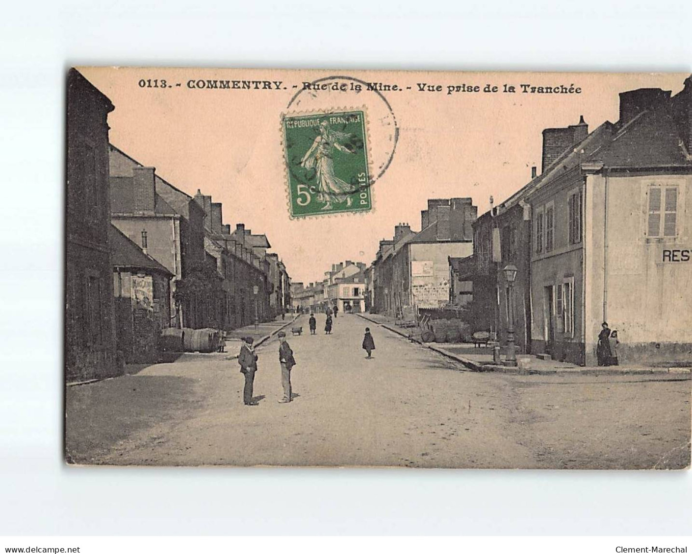 COMMENTRY : Rue De La Mine, Vue Prise De La Tranchée - état - Andere & Zonder Classificatie