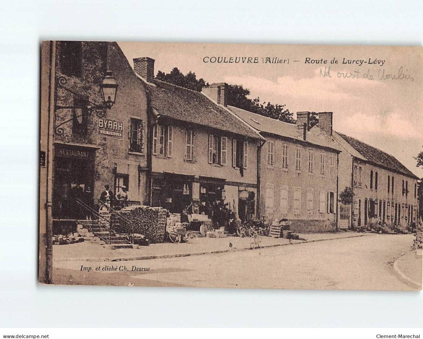 COULEUVRE : Route De Lurcy-Lévy - Très Bon état - Sonstige & Ohne Zuordnung