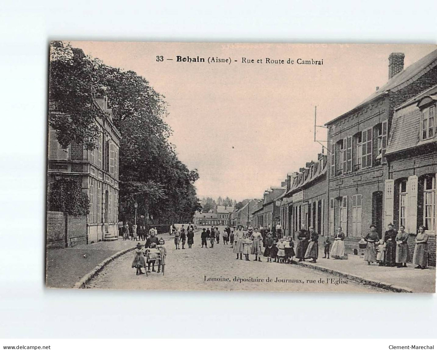 BOHAIN : Rue Et Route De Cambrai - Très Bon état - Autres & Non Classés