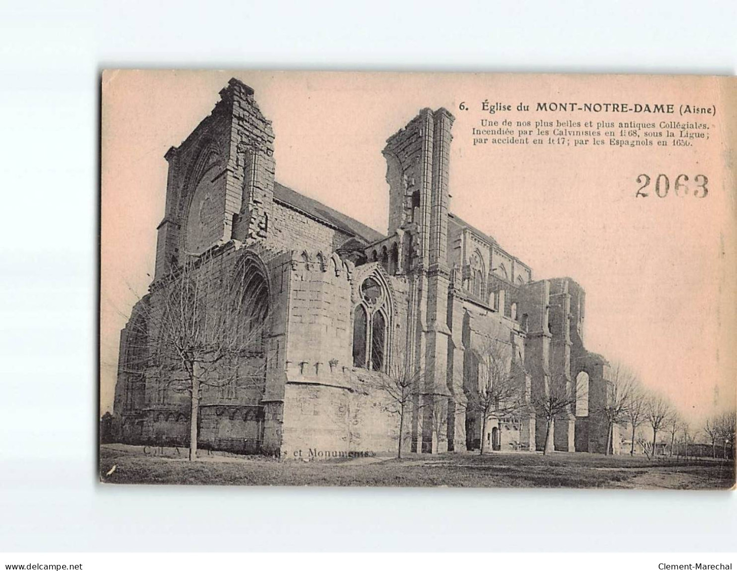 Eglise Du MONT NOTRE DAME - état - Autres & Non Classés