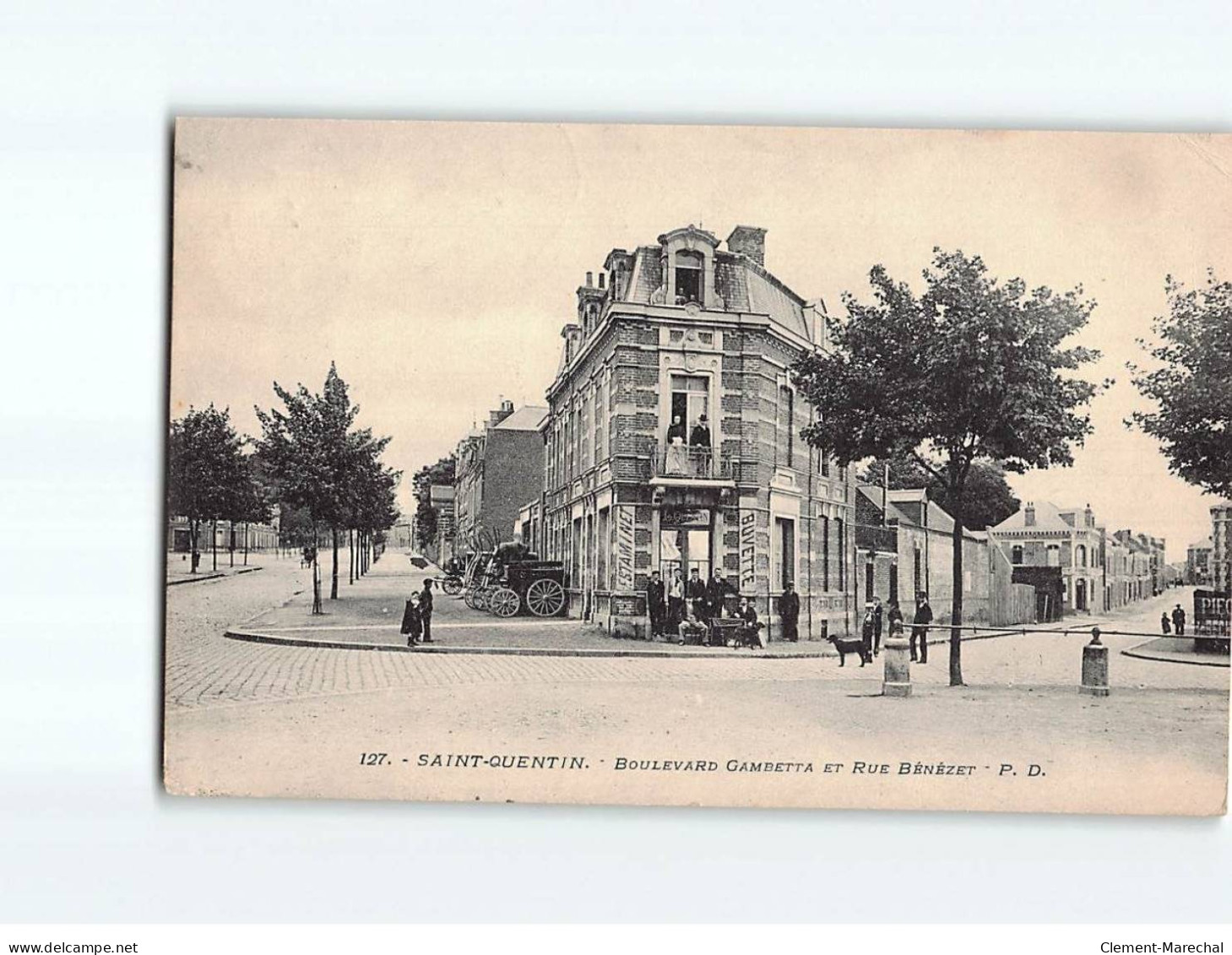 SAINT QUENTIN : Boulevard Gambetta Et Rue Bénézet - état - Saint Quentin