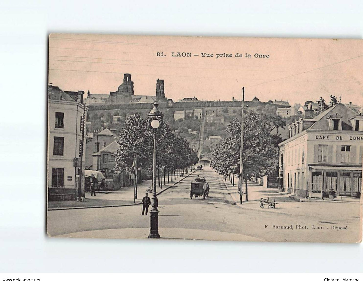 LAON : Vue Prise De La Gare - état - Laon