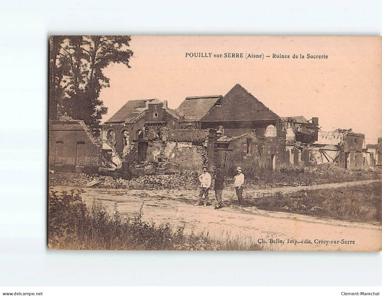 POUILLY SUR SERRE : Ruines De La Sucrerie - Très Bon état - Other & Unclassified