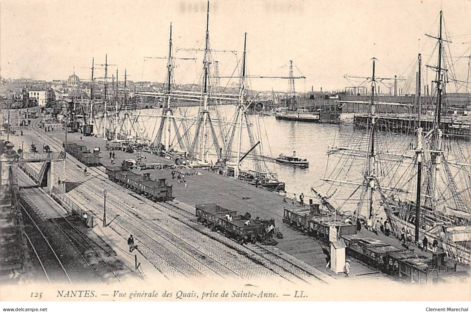 NANTES - Vue Générale Des Quais, Prise De Sainte Anne - Très Bon état - Nantes