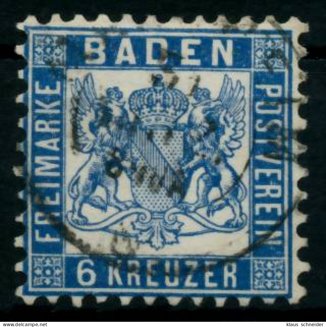 BADEN AUSGABEN VON 1862 - 1866 Nr 19b Gestempelt X6BBF66 - Afgestempeld