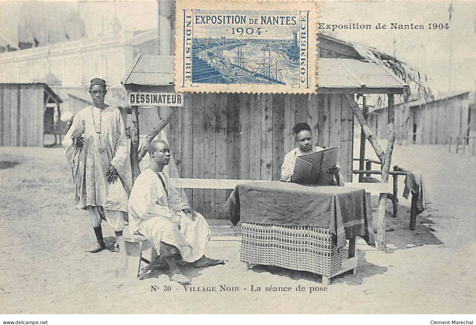 Exposition De NANTES 1904 - Village Noir - La Séance De Pose - Très Bon état - Nantes