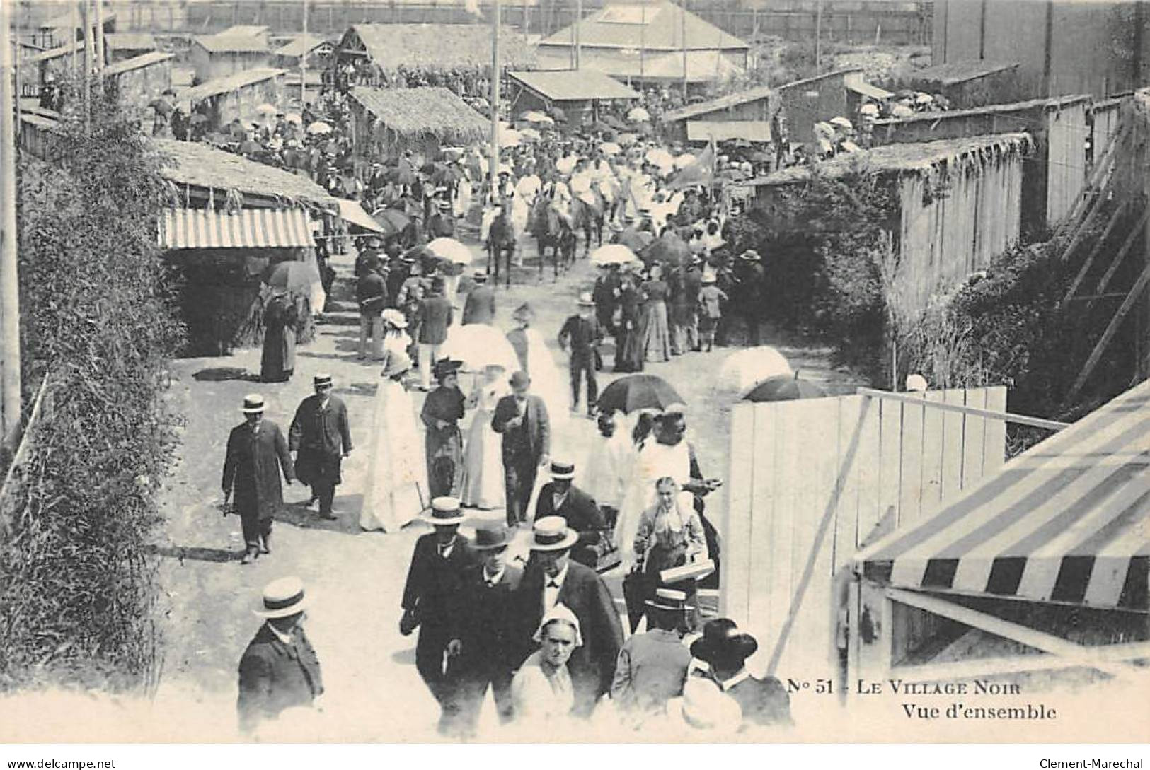 Exposition De NANTES 1904 - Le Village Noir - Vue D'ensemble - Très Bon état - Nantes