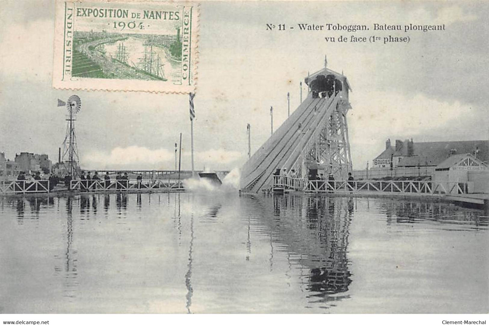 Exposition De NANTES 1904 - Water Toboggan - Bateau Plongeant - Très Bon état - Nantes