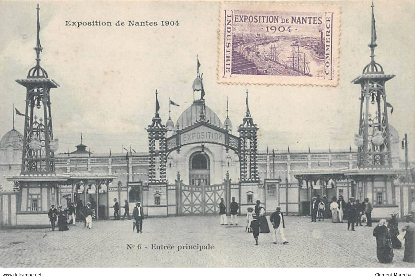 Exposition De NANTES 1904 - Entrée Principale - Très Bon état - Nantes