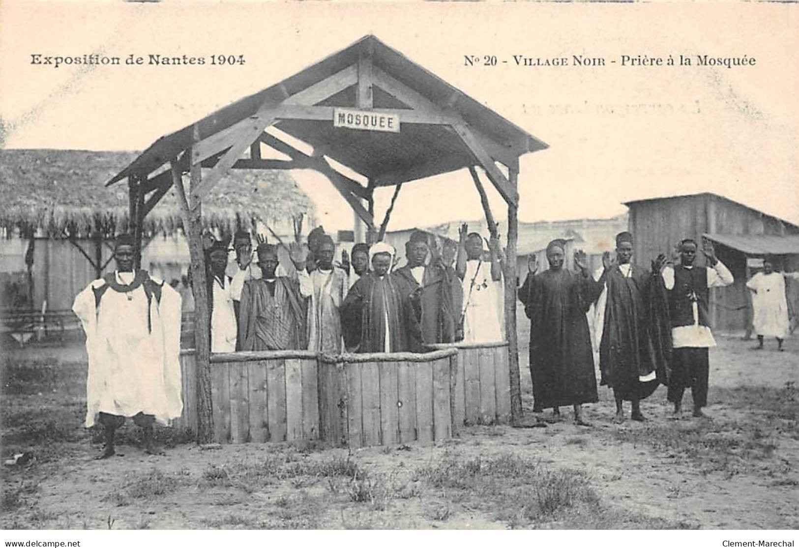 Exposition De NANTES 1904 - Village Noir - Prière à La Mosquée - Très Bon état - Nantes