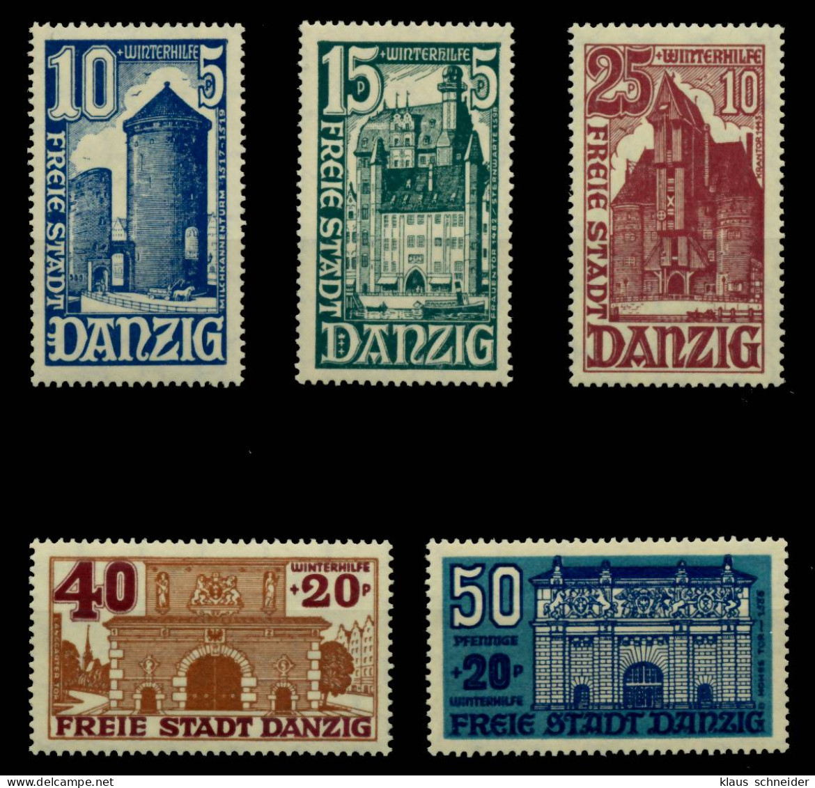 DANZIG 1936 Nr 262-266 Postfrisch X6BE1E6 - Mint