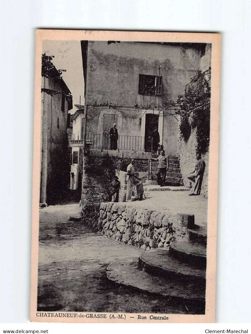 CHATEAUNEUF DE GRASSE : Rue Centrale - Très Bon état - Other & Unclassified