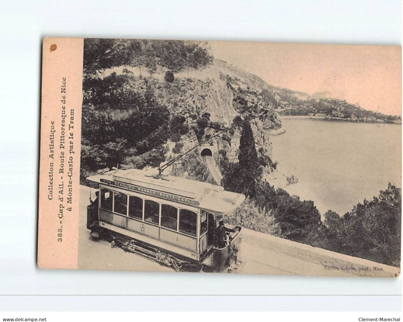 CAP D'AIL : Route Pittoresque De Nice à Monte-carlo Par Le Tram - Très Bon état - Cap-d'Ail