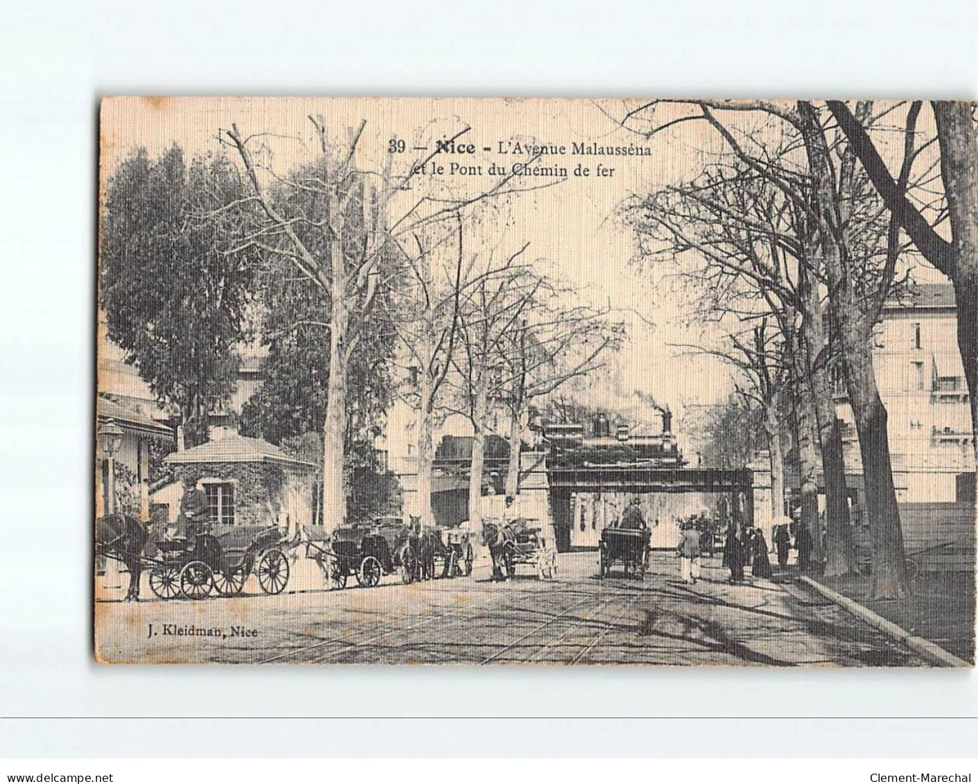 NICE : L'Avenue Malausséna Et Le Pont Du Chemin De Fer - Très Bon état - Ferrocarril - Estación