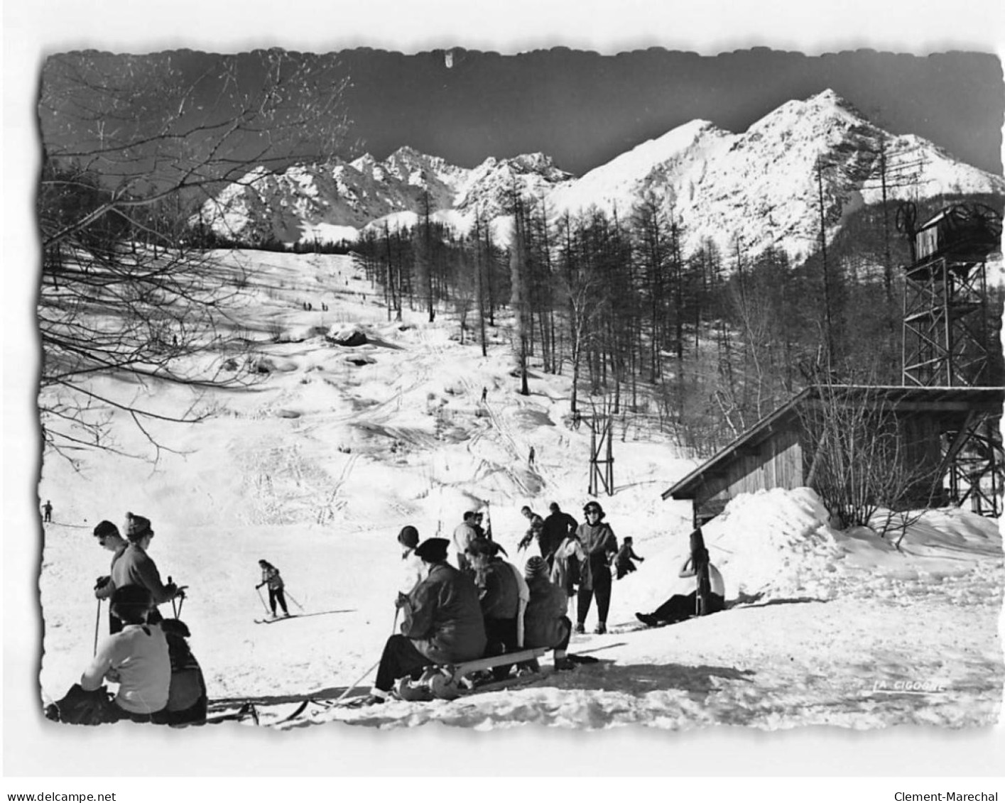 LE MONETIER LES BAINS : Champs De Ski Au Remonte-pente - Très Bon état - Altri & Non Classificati