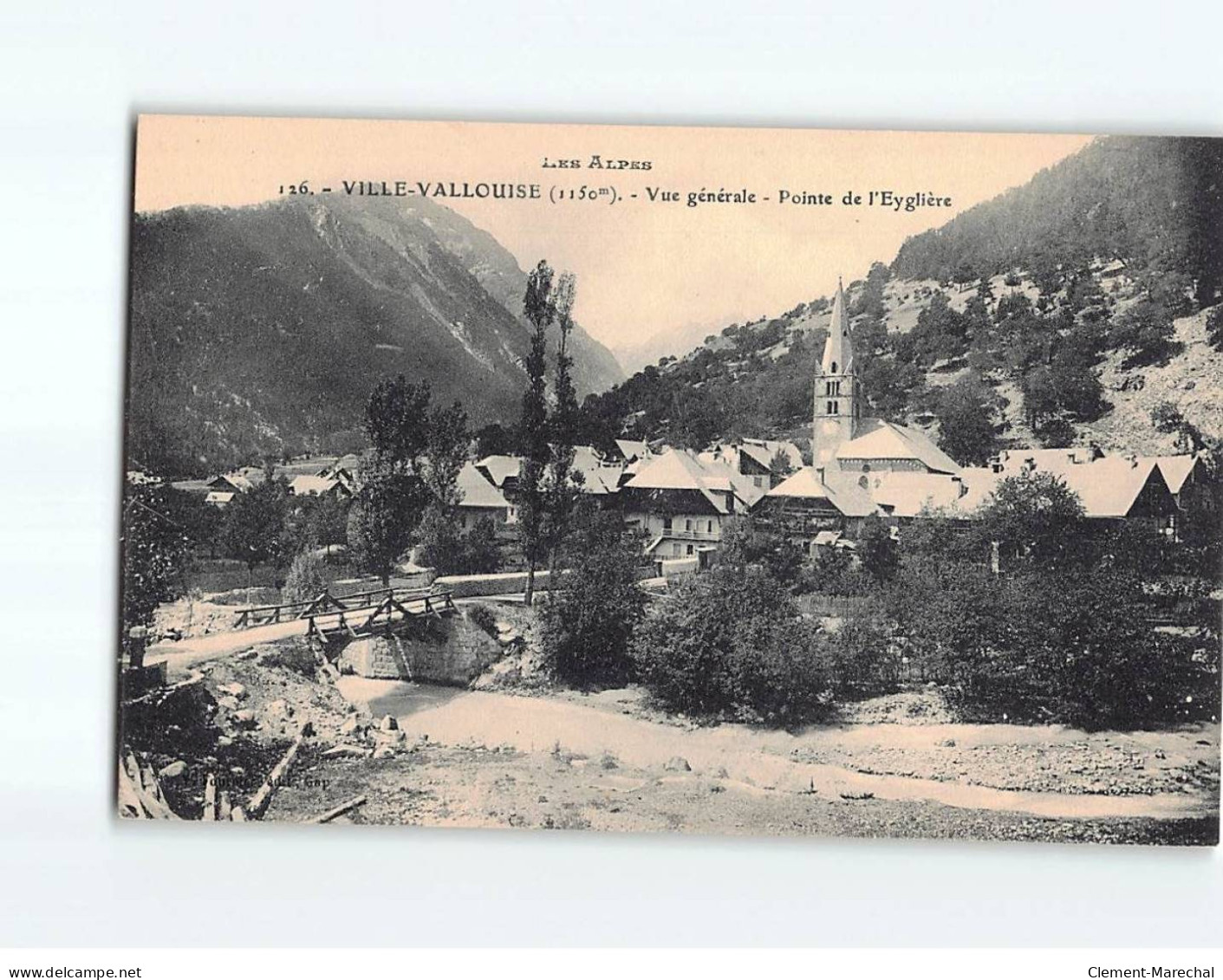 VILLE VALLOUISE : Vue Générale, Pointe De L'Eyglière - Très Bon état - Autres & Non Classés