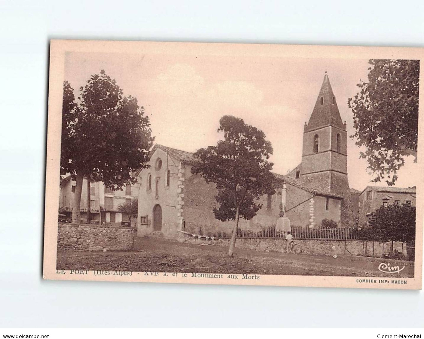 LE POET : Eglise Et Le Monument Aux Morts - Très Bon état - Andere & Zonder Classificatie