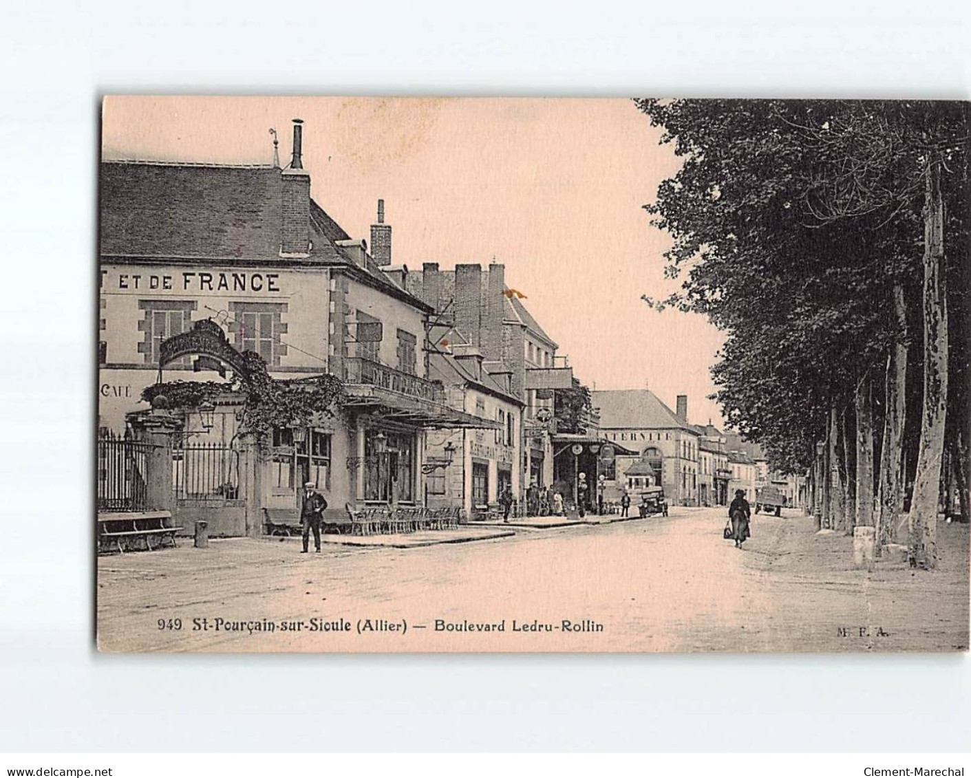 SAINT POURCAIN SUR SIOULE : Boulevard Ledru-Rollin - Très Bon état - Other & Unclassified