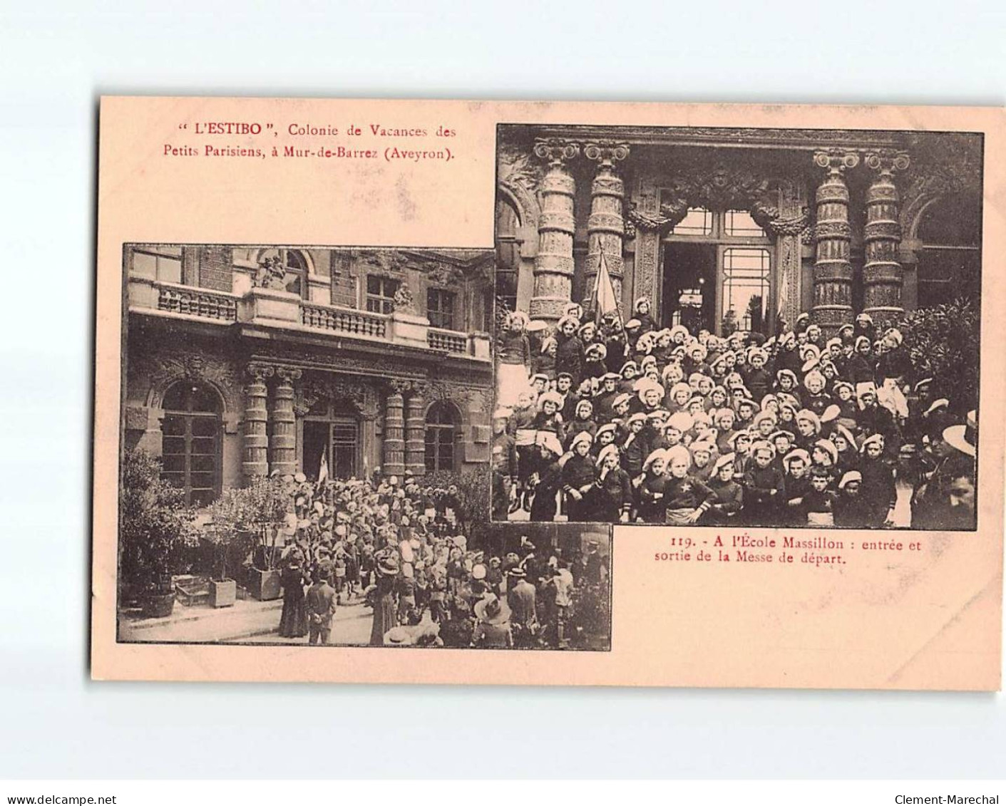 L'ESTIBO : Colonie De Vacances Des Petits Parisiens à Mur-de-Barrez, à L'école Massillon - Très Bon état - Sonstige & Ohne Zuordnung