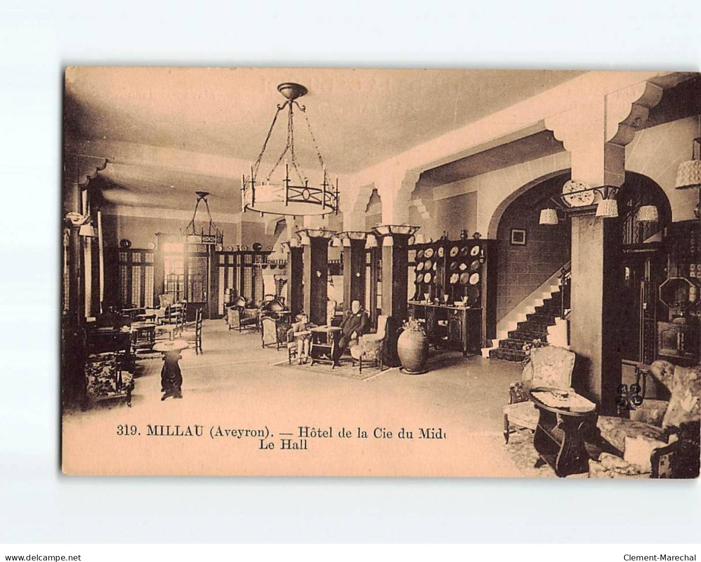 MILLAU : Hôtel De La Cie Du Midi, Le Hall - Très Bon état - Millau