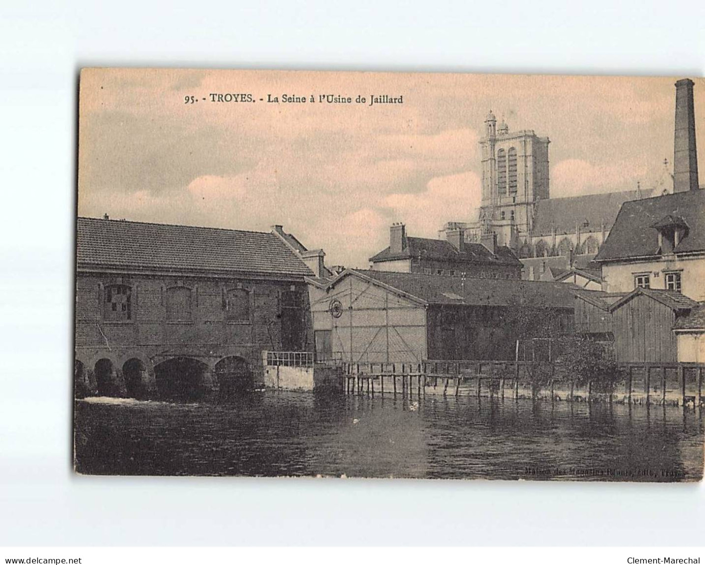 TROYES : La Seine à L'Usine De Jaillard - Très Bon état - Troyes