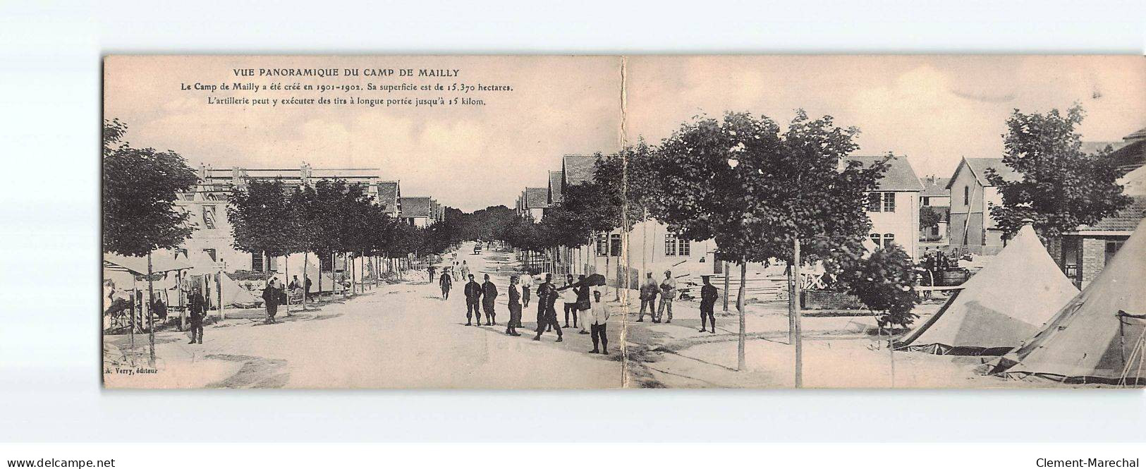 MAILLY LE CAMP : Vue Panoramique, Carte Dépliable - Très Bon état - Mailly-le-Camp