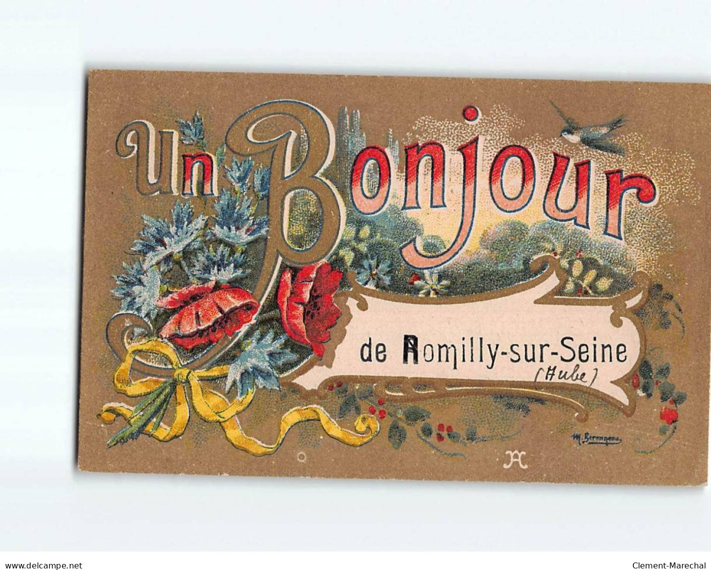 ROMILLY SUR SEINE : Carte Souvenir - état - Romilly-sur-Seine