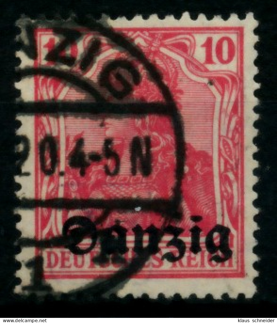 DANZIG 1920 Nr 2b Gestempelt Gepr. X6D36BA - Gebraucht