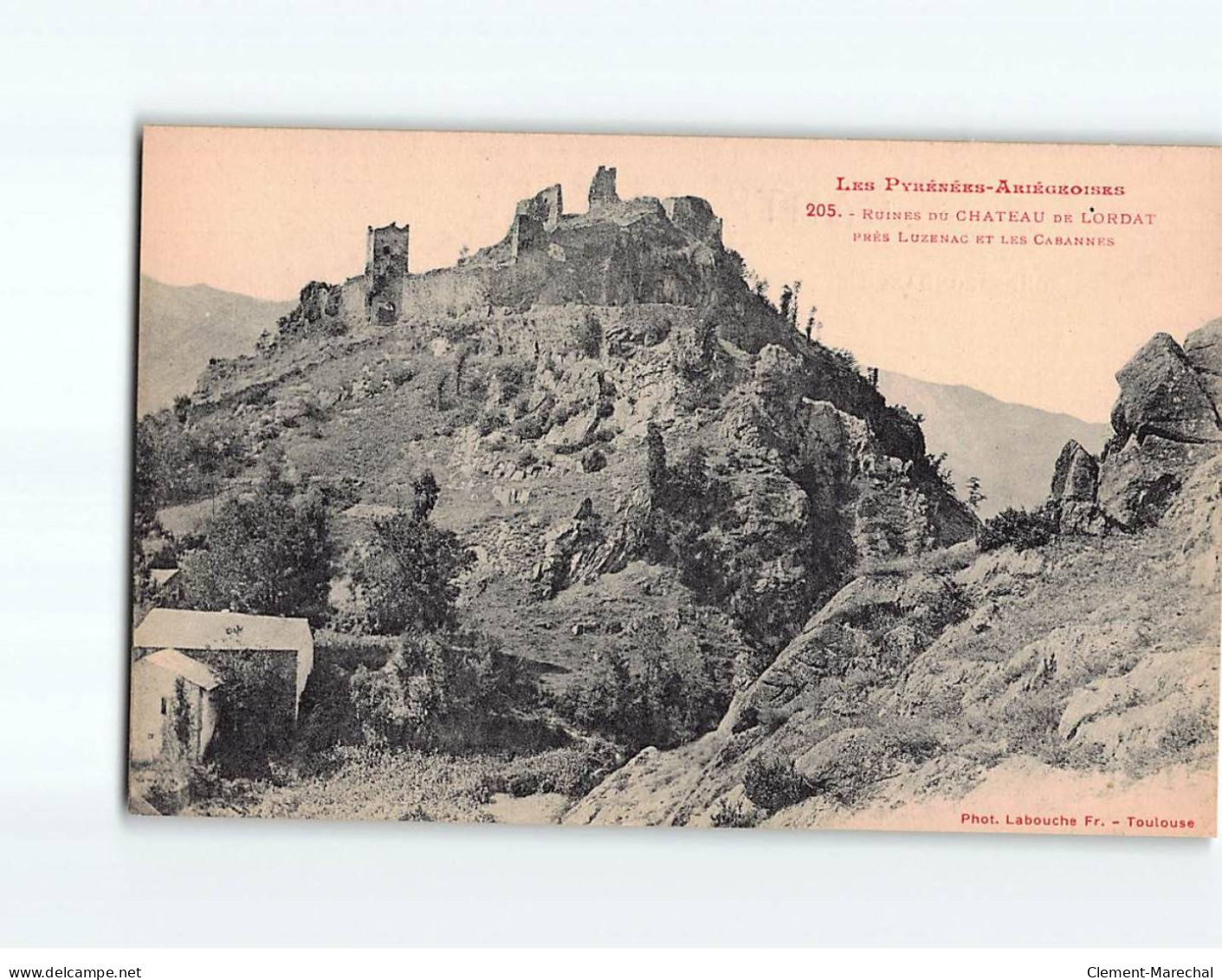 Ruines Du Château De Lordat, Près Luzenac Et Les Cabannes - Très Bon état - Autres & Non Classés