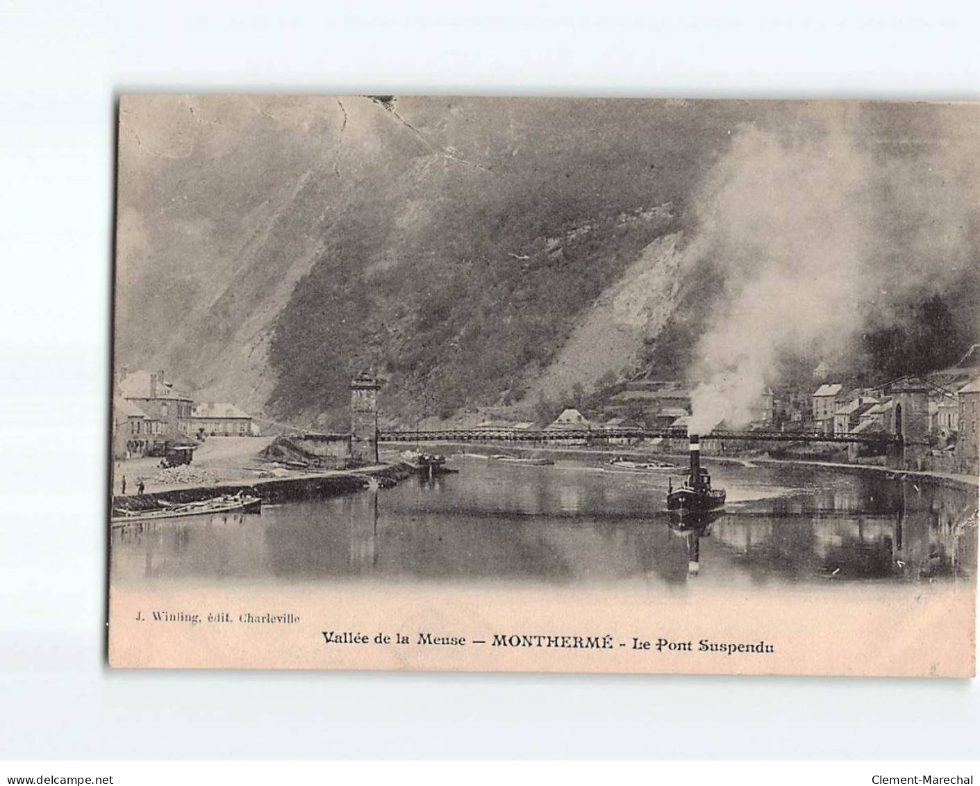 MONTHERME : Le Pont Suspendu - Très Bon état - Montherme