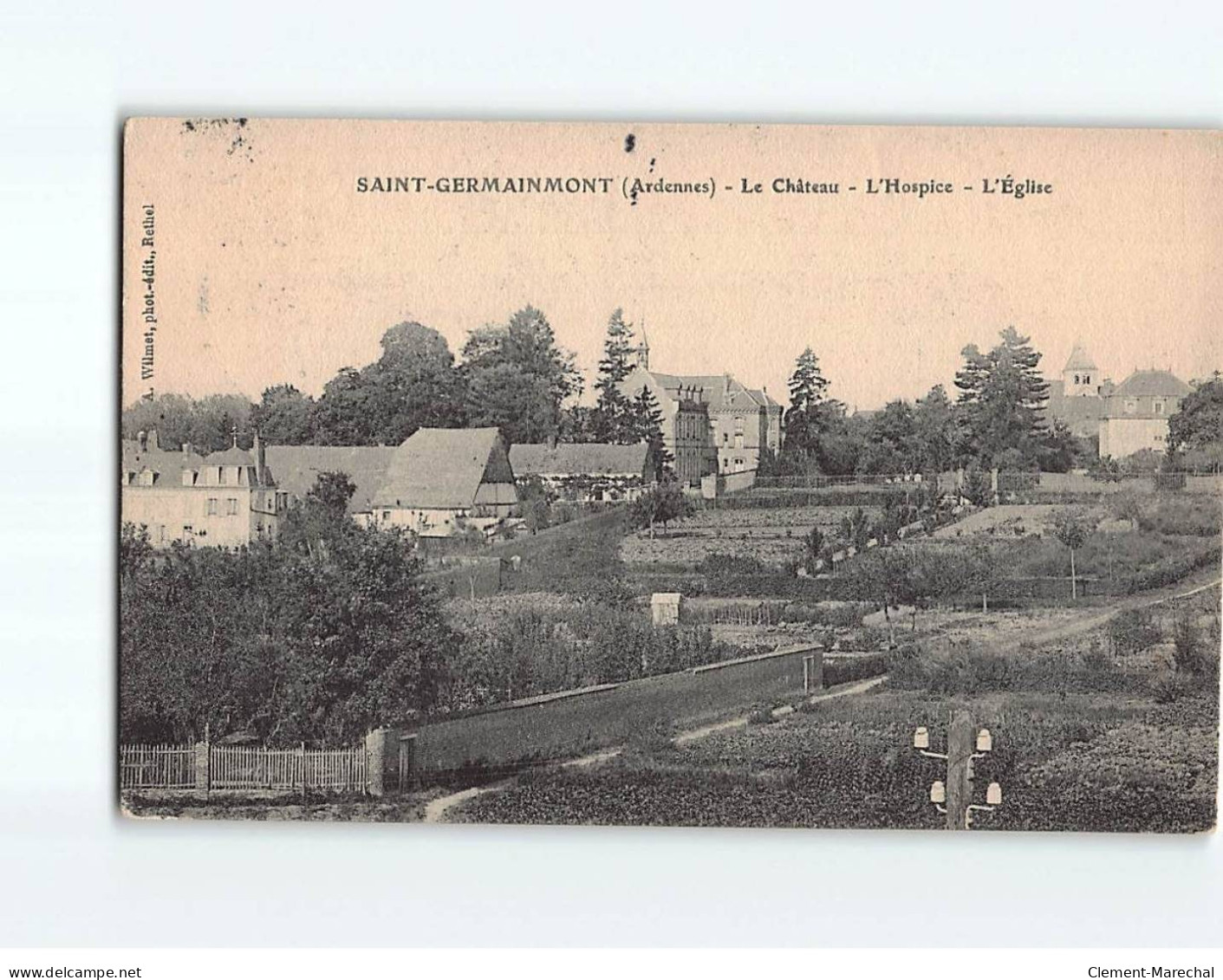 SAINT GERMAINMONT : Le Château, L'Hospice, L'Eglise - Très Bon état - Autres & Non Classés