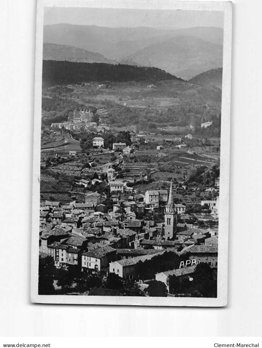 LES VANS : Vue Générale Et Château De Chambonas - Très Bon état - Les Vans