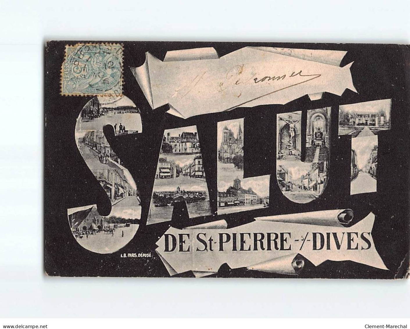 SAINT PIERRE SUR DIVES : Carte Souvenir - état - Andere & Zonder Classificatie