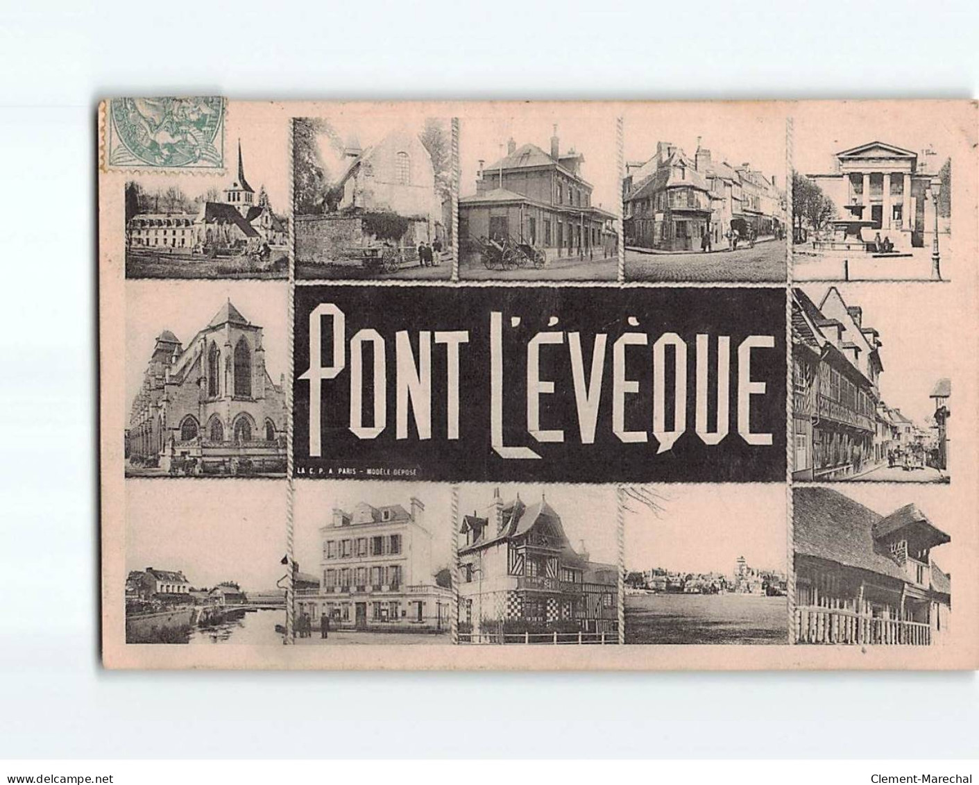 PONT L'EVEQUE : Carte Souvenir - Très Bon état - Pont-l'Evèque