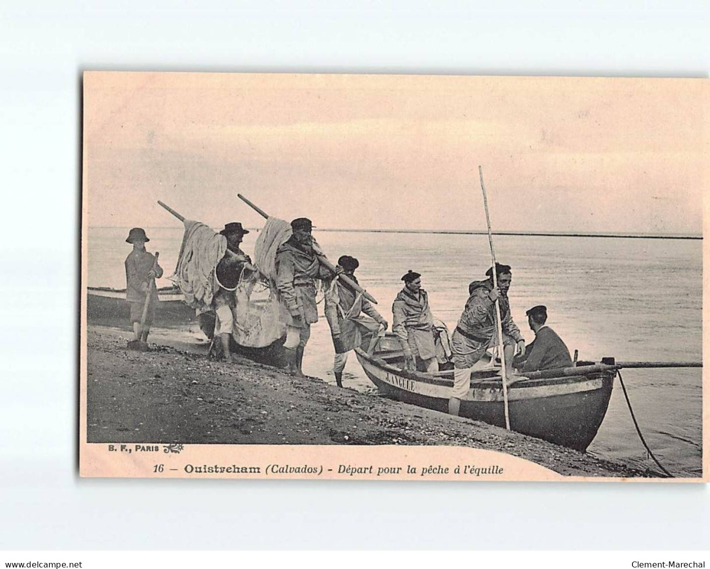 OUISTREHAM : Départ Pour La Pêche à L'équille - Très Bon état - Ouistreham