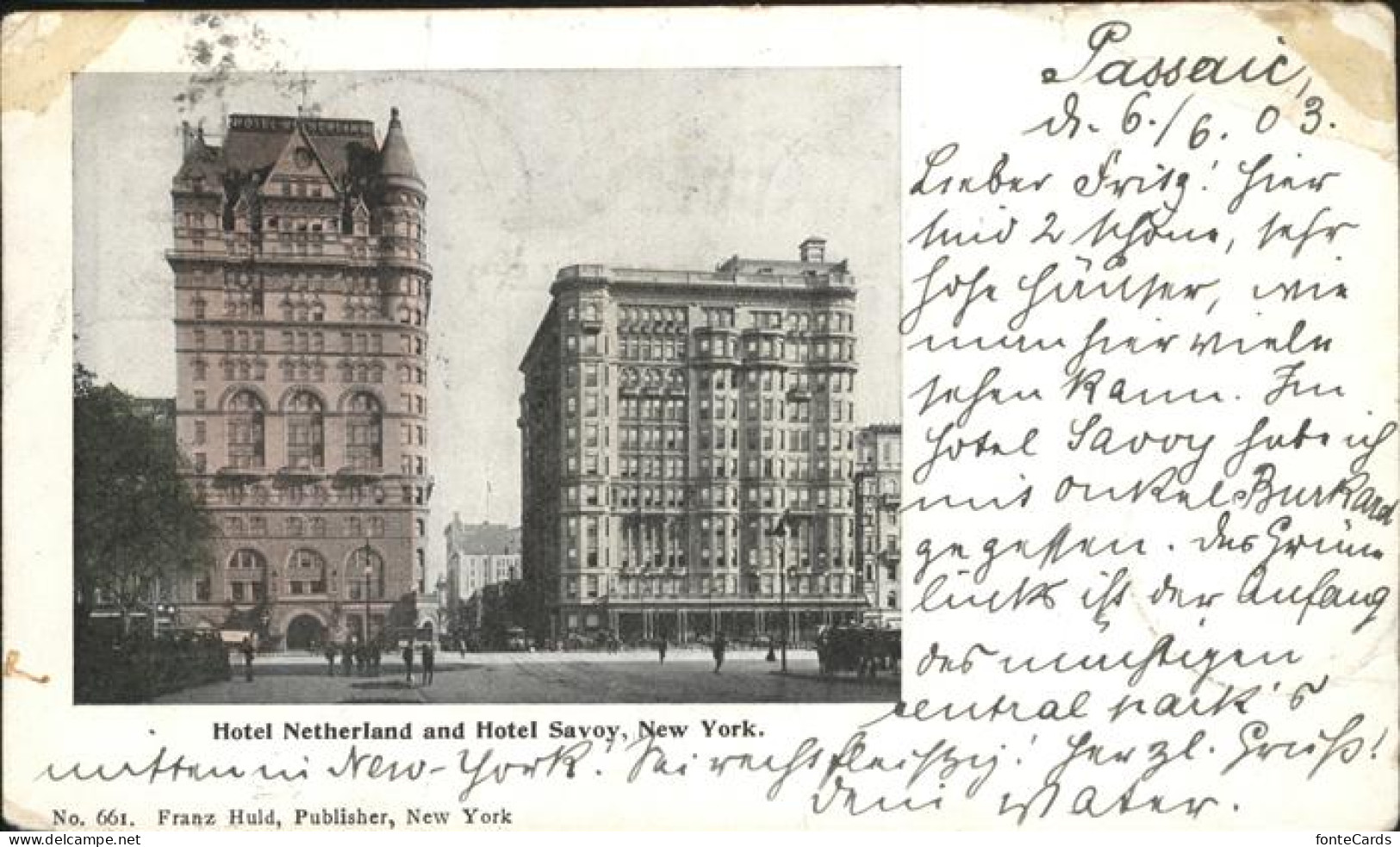 11322685 New_York_City Hotel Netherland And Hotel Savoy - Other & Unclassified