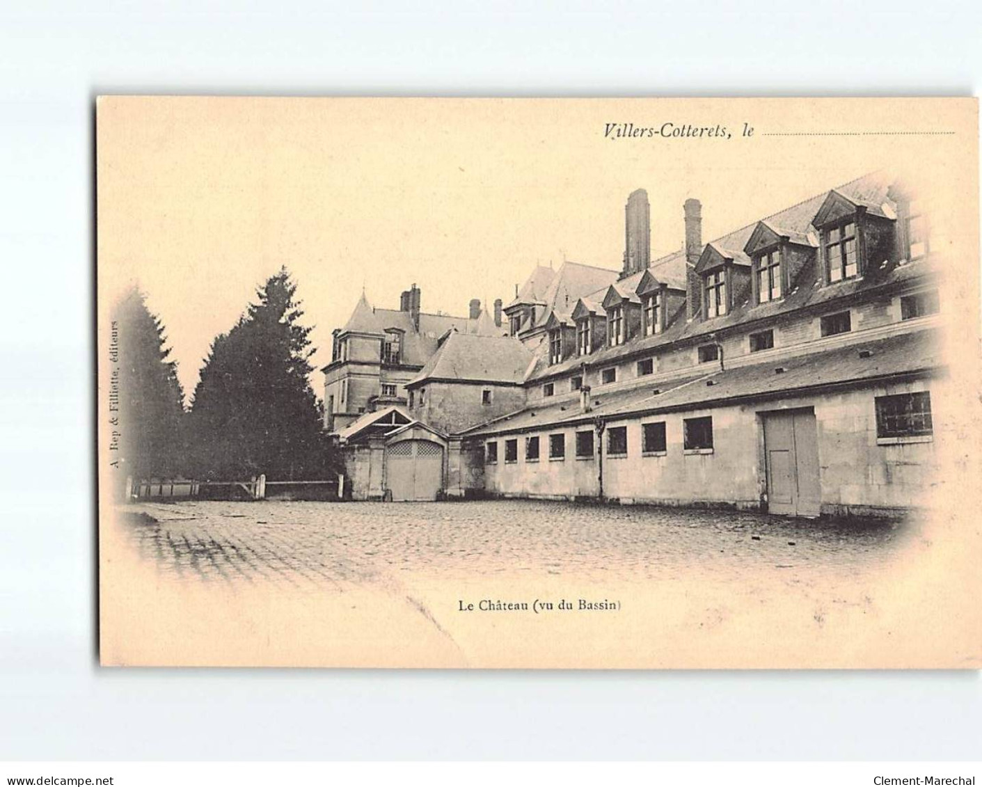 VILLERS COTTERETS : Le Château, Vu Du Bassin - Très Bon état - Andere & Zonder Classificatie