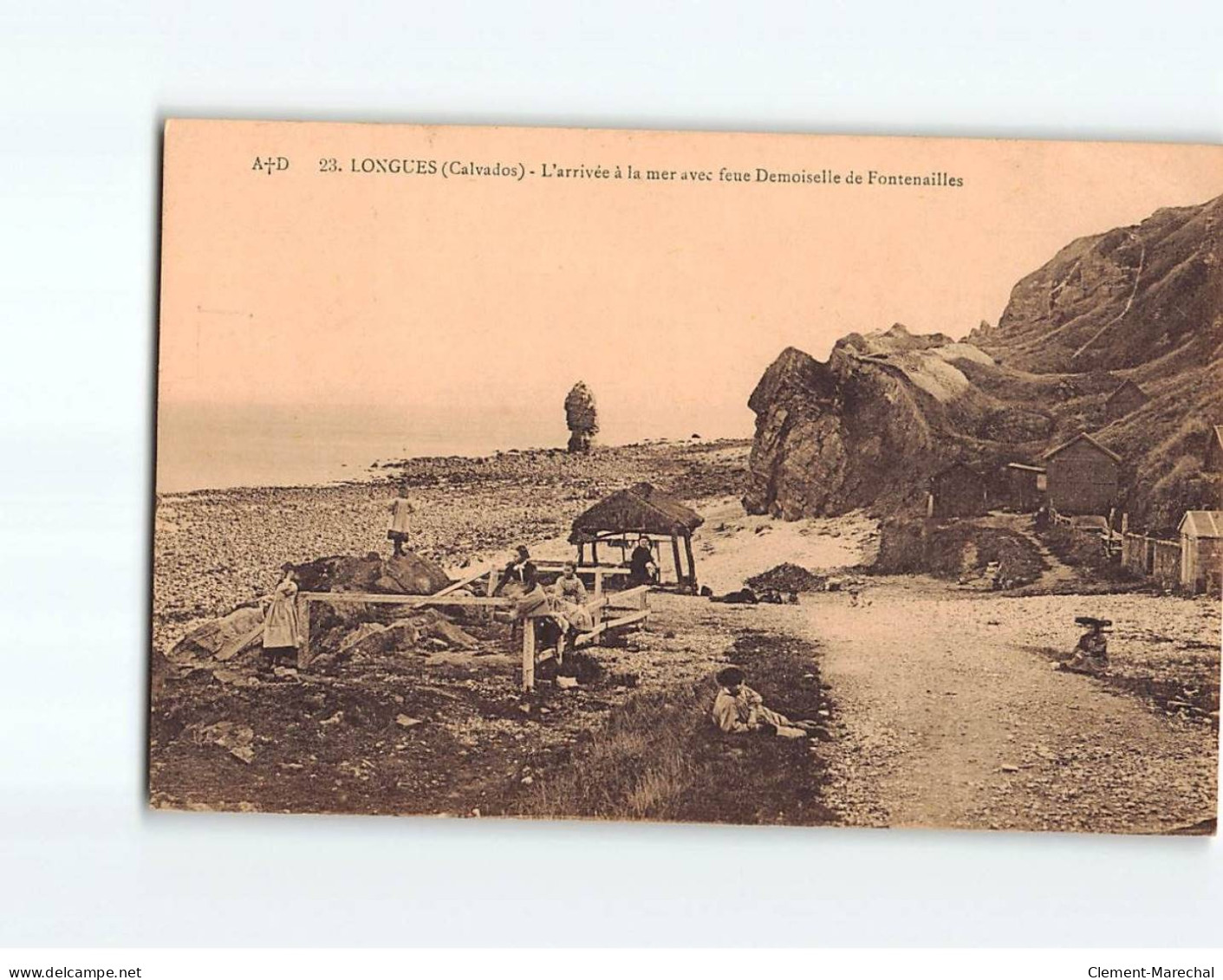 LONGUES : L'Arrivée à La Mer Avec Feue Demoiselle De Fontenailles - Très Bon état - Andere & Zonder Classificatie