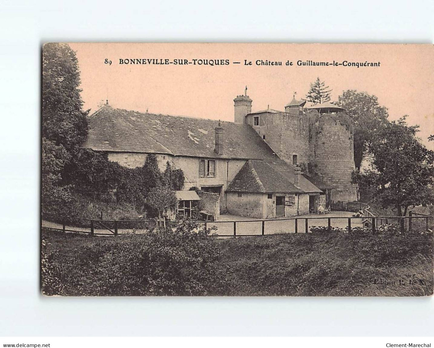 BONNEVILLE SUR TOUQUES : Le Château De Guillaume Le Conquérant - Très Bon état - Other & Unclassified